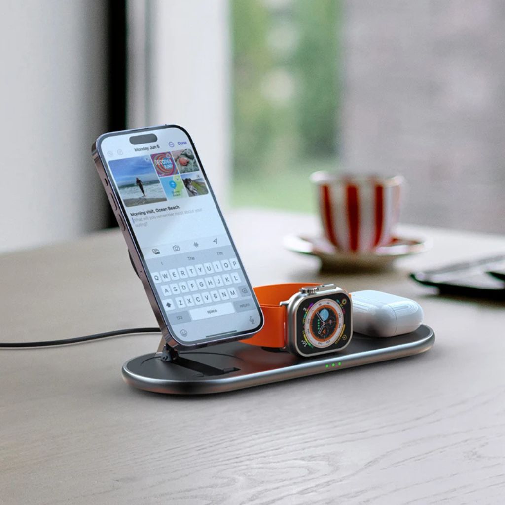 3 in 1 Wireless Charger for Apple iPhone, AirPods, & Apple Watch